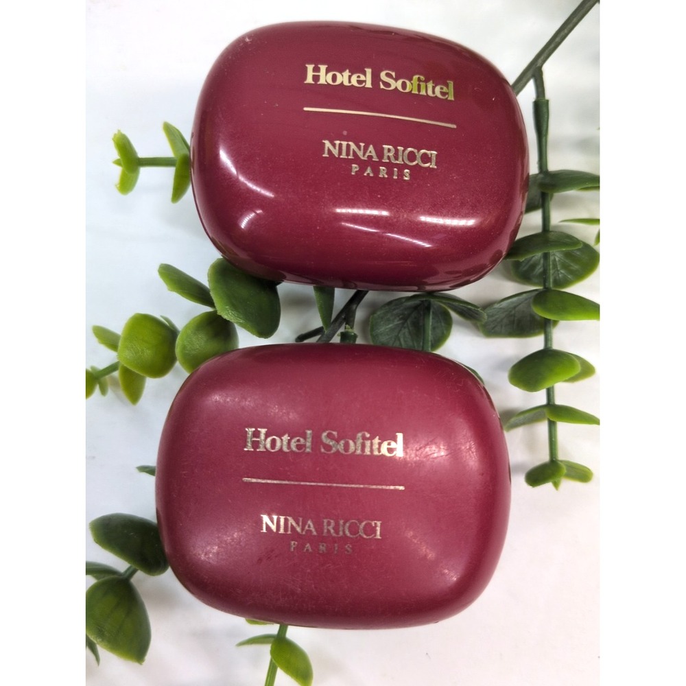 LOT2😍Vintage Nina Ricci Signoricci Hotel Soap 25g Travel Mini Bar Soap Perfumed